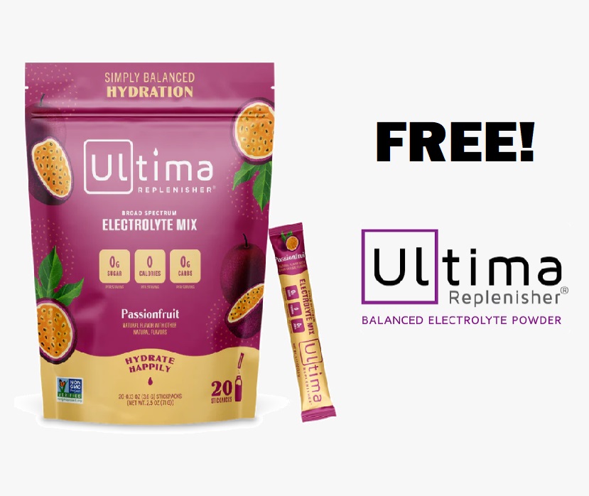 Image FREE Ultima Replenisher Single Serving Passionfruit Electrolytes