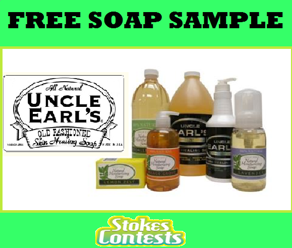 Image FREE Uncle Earl's Soap Sample 