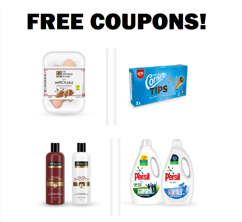 Image FREE Coupons for Vegetarian Butcher, TRESemmé, Persil and MORE!