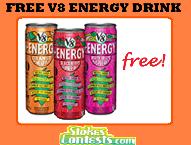 Image FREE V8 Energy Drink TODAY ONLY!