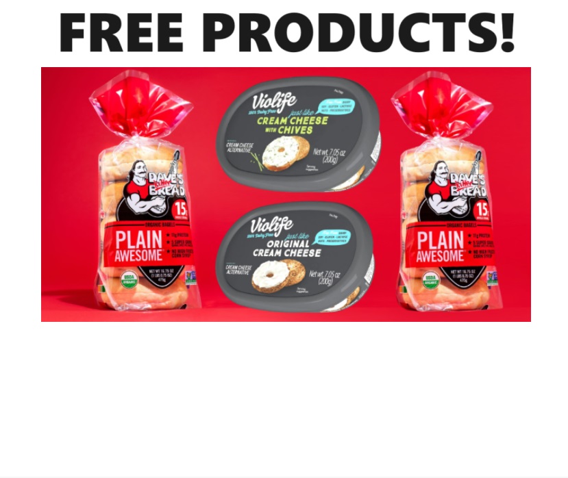 Image FREE Violife Cream Cheese & FREE Dave’s Killer Bread Bagels 