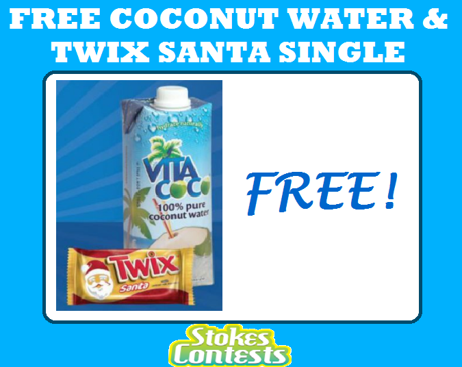 Image FREE Vita Coco Coconut Water & FREE Twix Santa Single TODAY ONLY!