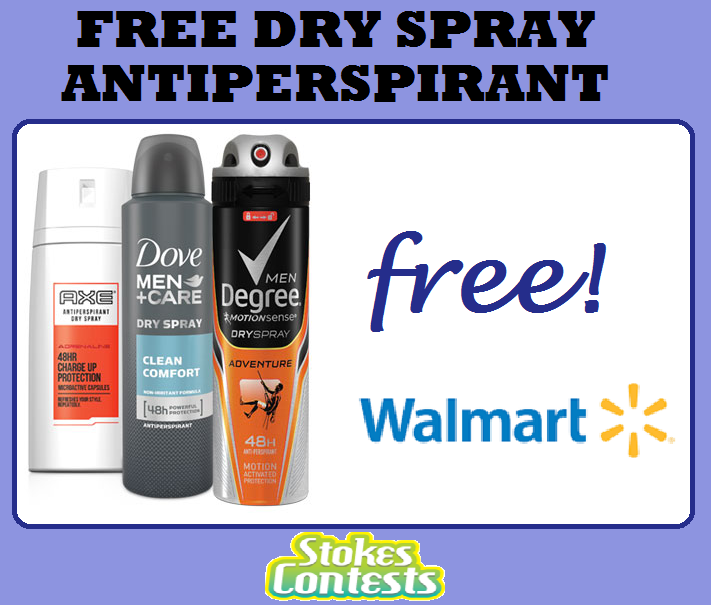 Image FREE Dove, Axe, Degree Dry Spray Antiperspirant