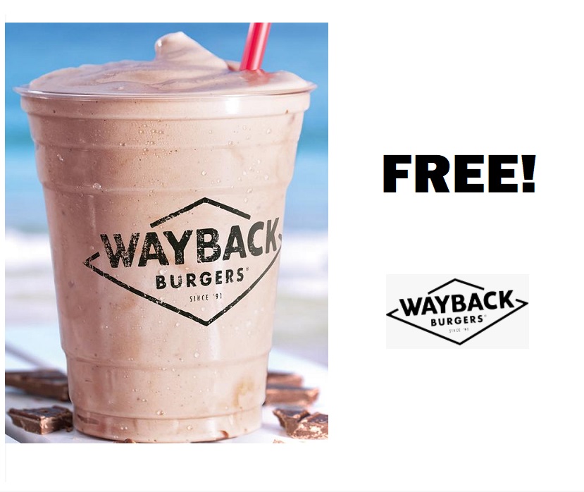 Image FREE 12oz Vanilla Shake at Wayback Burgers! TODAY ONLY!