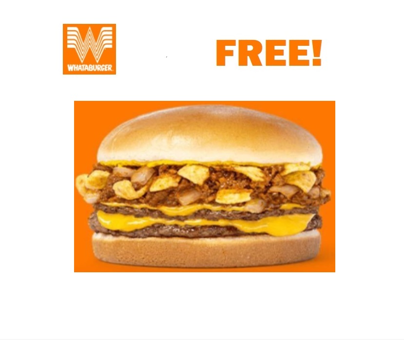 Image FREE Chili Cheese Burger at Whataburger