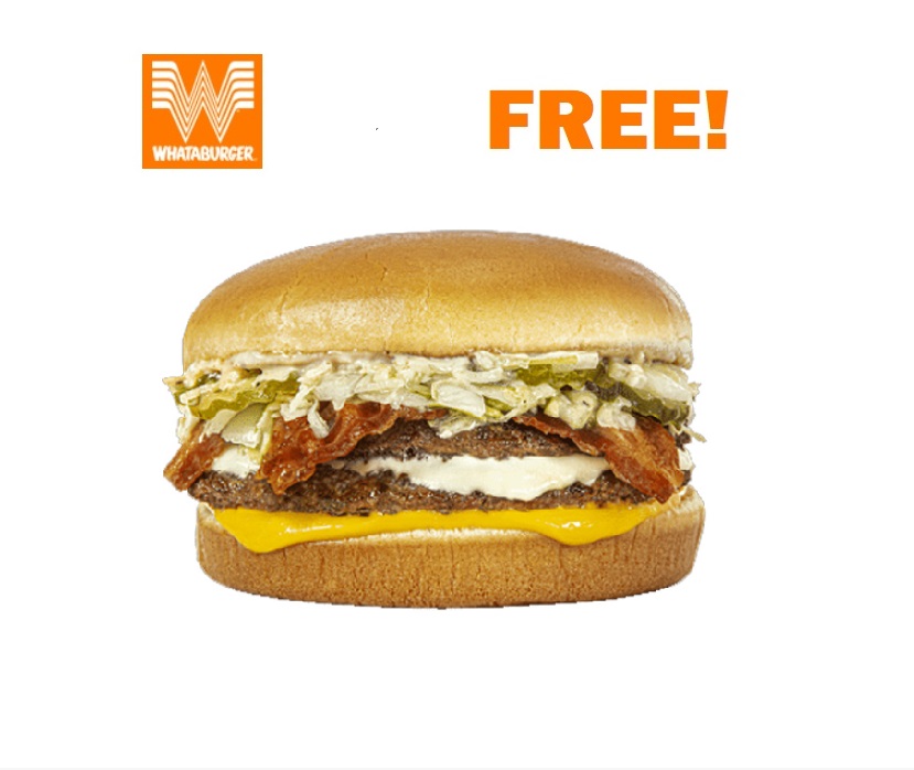 Image FREE Southern Bacon Double Burger at Whataburger