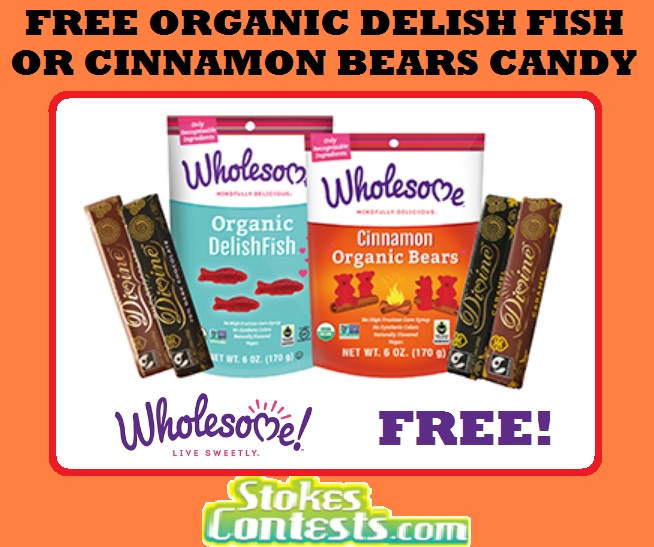 Image FREE Organic Delish Fish or Cinnamon Bears Candy! TODAY ONLY!