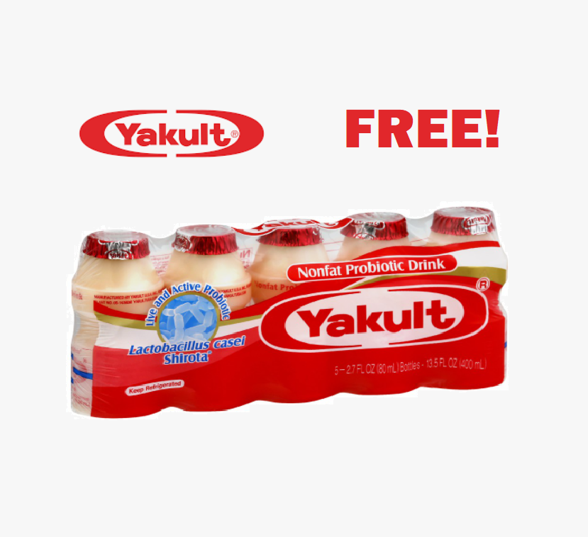 Image FREE 5-Pack of Yakult Nonfat Probiotic Drink 