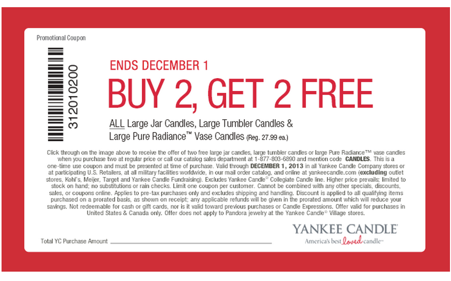 Image Yankee Candles: Buy 2 Get 2 Free Large Candles