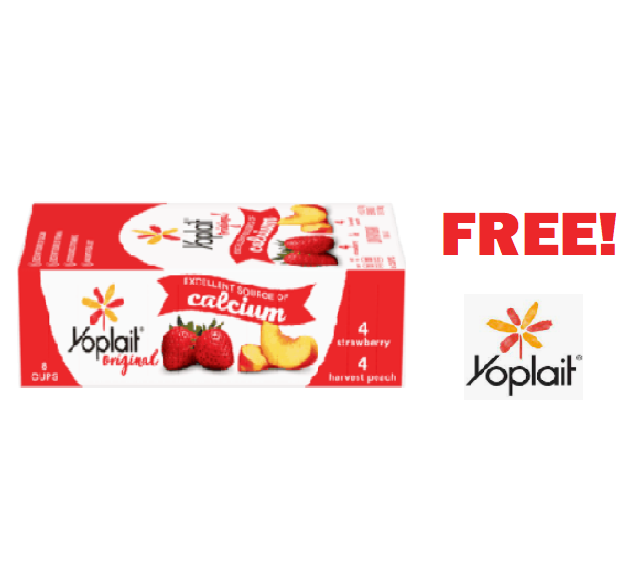 Image FREE 8 PACK Yoplait Original Low-Fat Yogurt