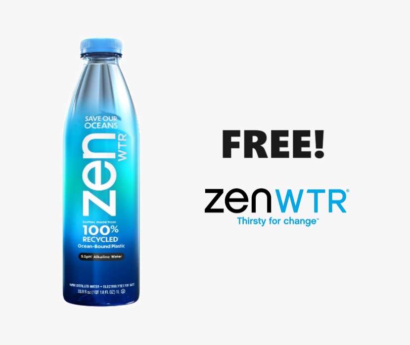 Image FREE Any Size ZenWTR Drink! TODAY ONLY!