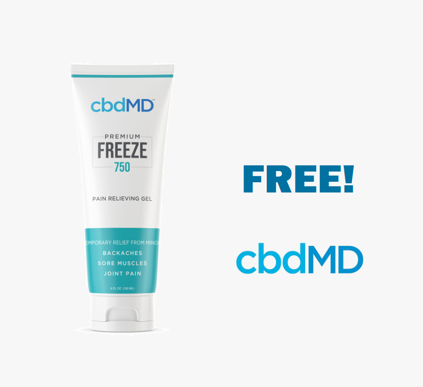 Image FREE cbdMD Freeze Pain Relieving Gel