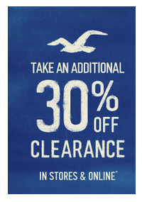 Image Hollister : Extra 30% Off Clearance In Stores