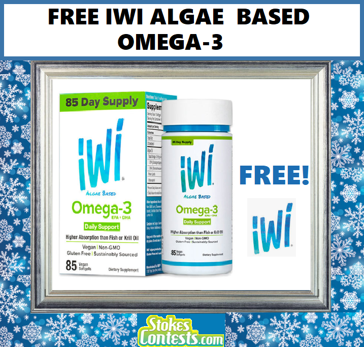 Image FREE IWi Algae Based Omega 3