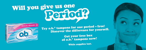 Image FREE Box of o.b. Tampons 