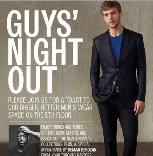 Image FREE Drinks, Music, ect. at Guys Night Out At The Bay on Mar.26 (Toronto)