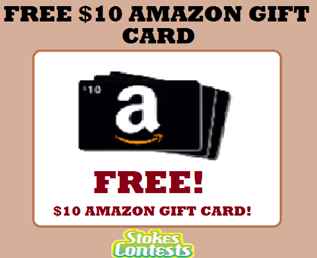 Image FREE $10 Amazon Gift Card.