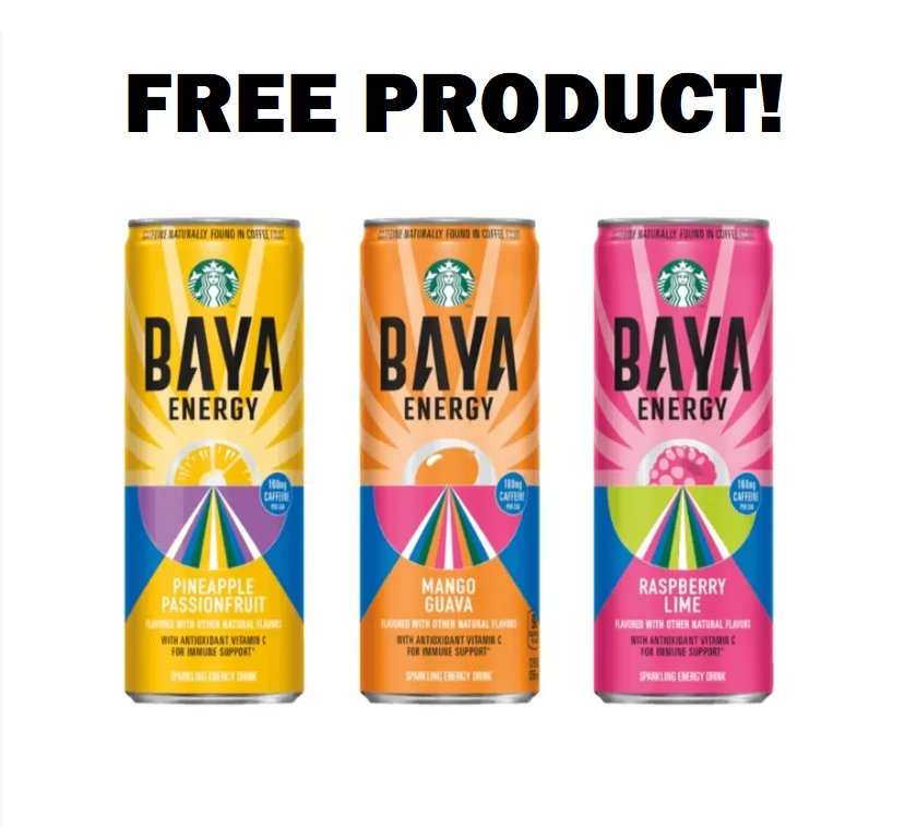 Image FREE Baya Energy Drink. Plus Win Lots of Prizes!