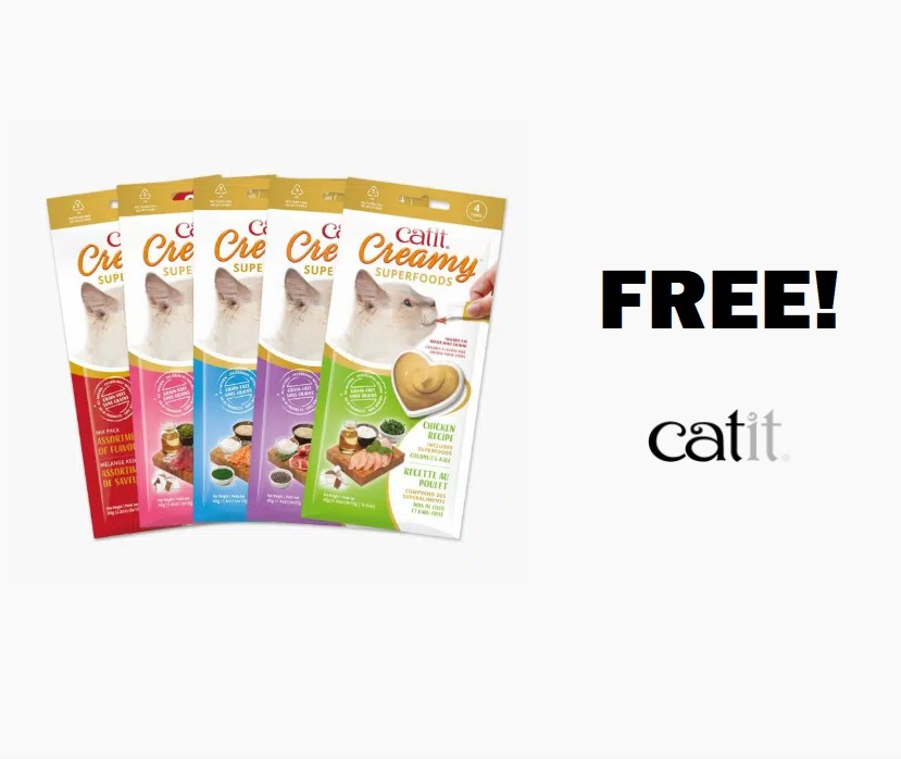 Image FREE Catit Creamy Superfoods Cat Treats!