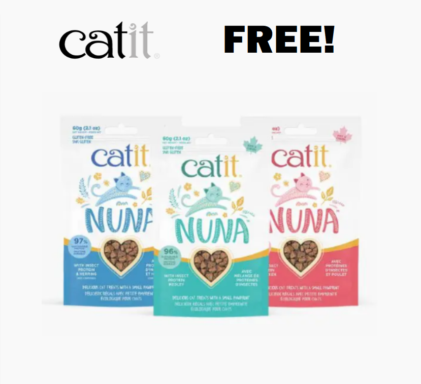 Image FREE Catit Nuna Cat Treats!