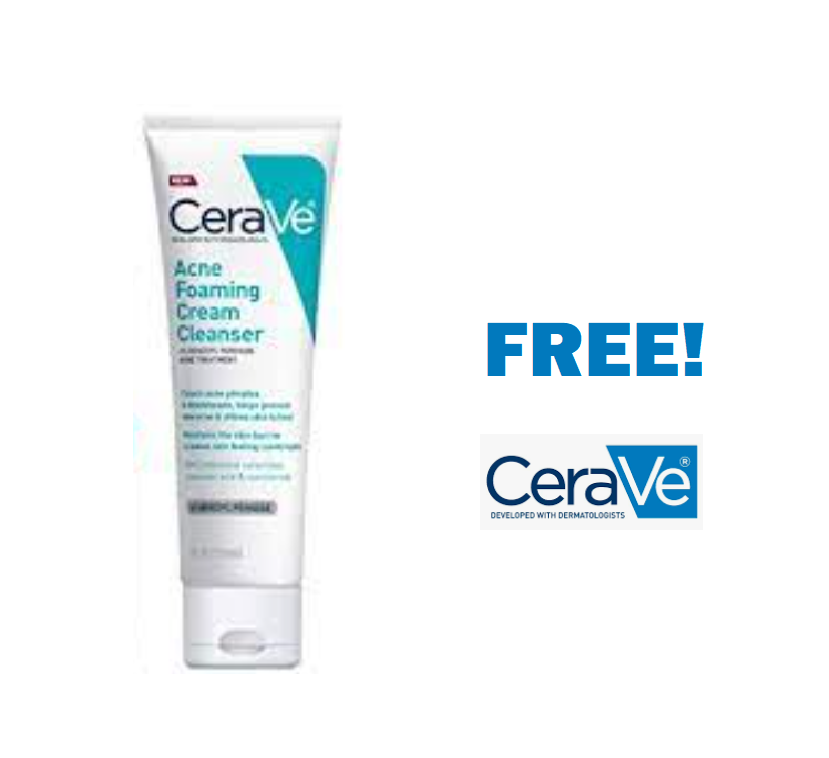 Image FREE CeraVe Acne Foaming Cleanser