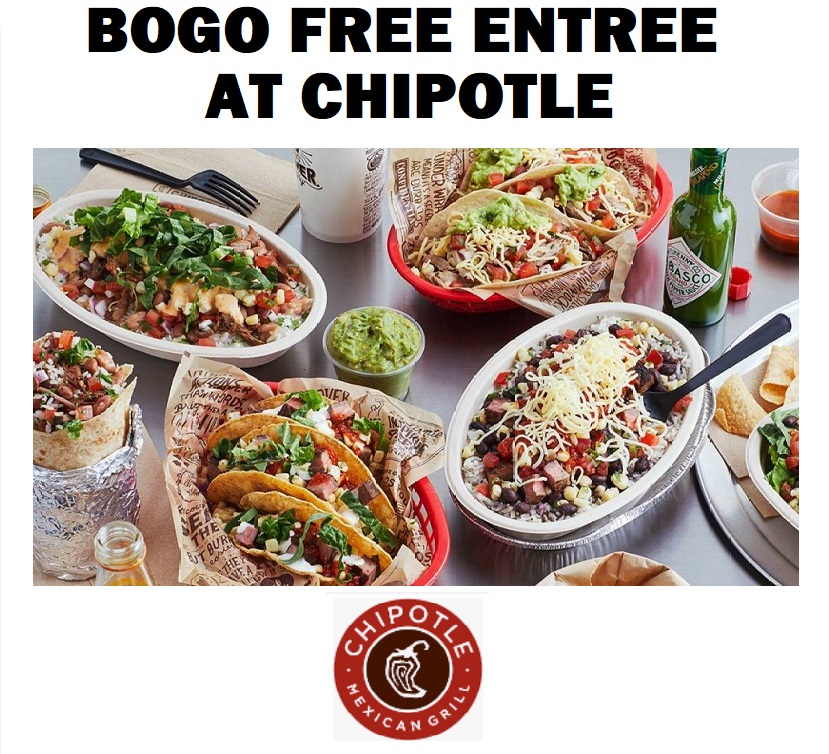 Image BOGO FREE Entrees at Chipotle