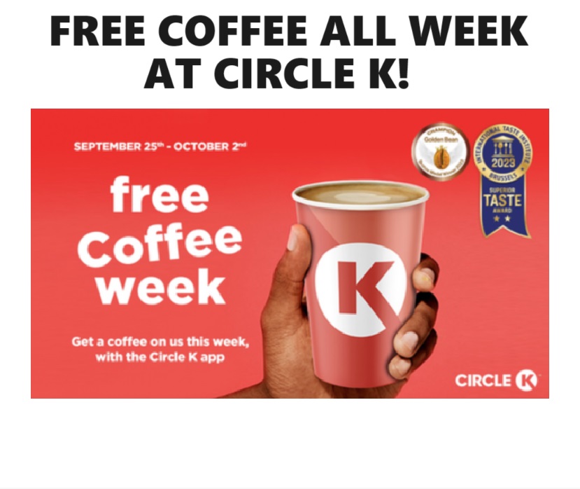 Image FREE Iced or Hot Coffee ALL WEEK at Circle K (United States)