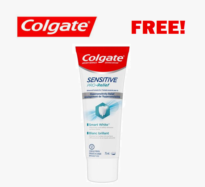 Image FREE Colgate Sensitive Pro-Relief Smart White Toothpaste