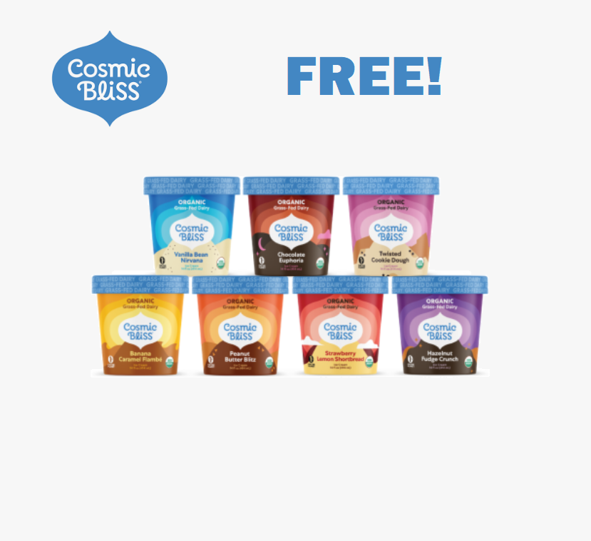 Image FREE Cosmic Bliss Organic Grass-Fed Dairy Ice Cream