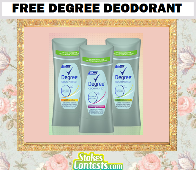 Image FREE Degree Deodorant!