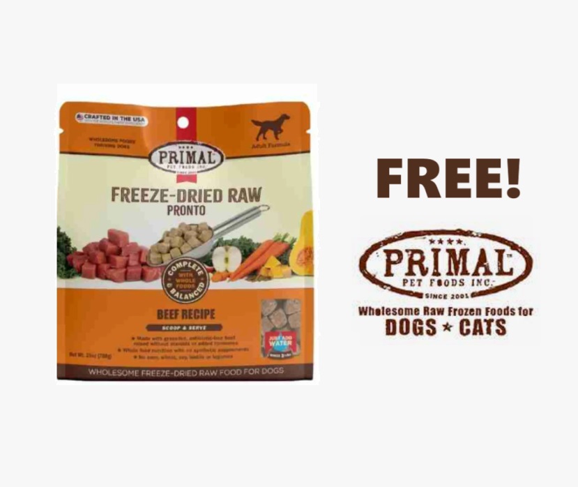 Image FREE Freeze-Dried Raw Dog Food!