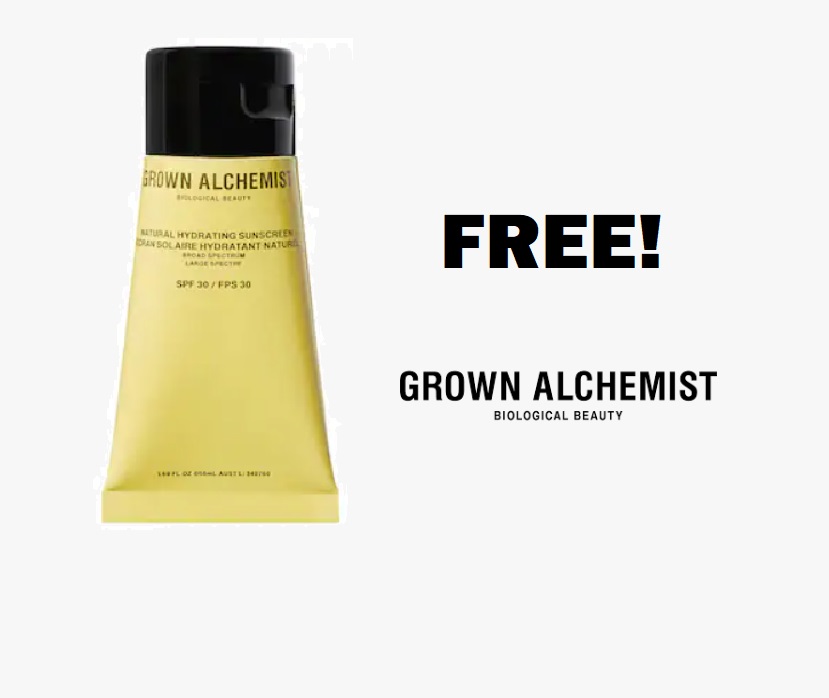 Image FREE Grown Alchemist Natural Hydrating Sunscreen!