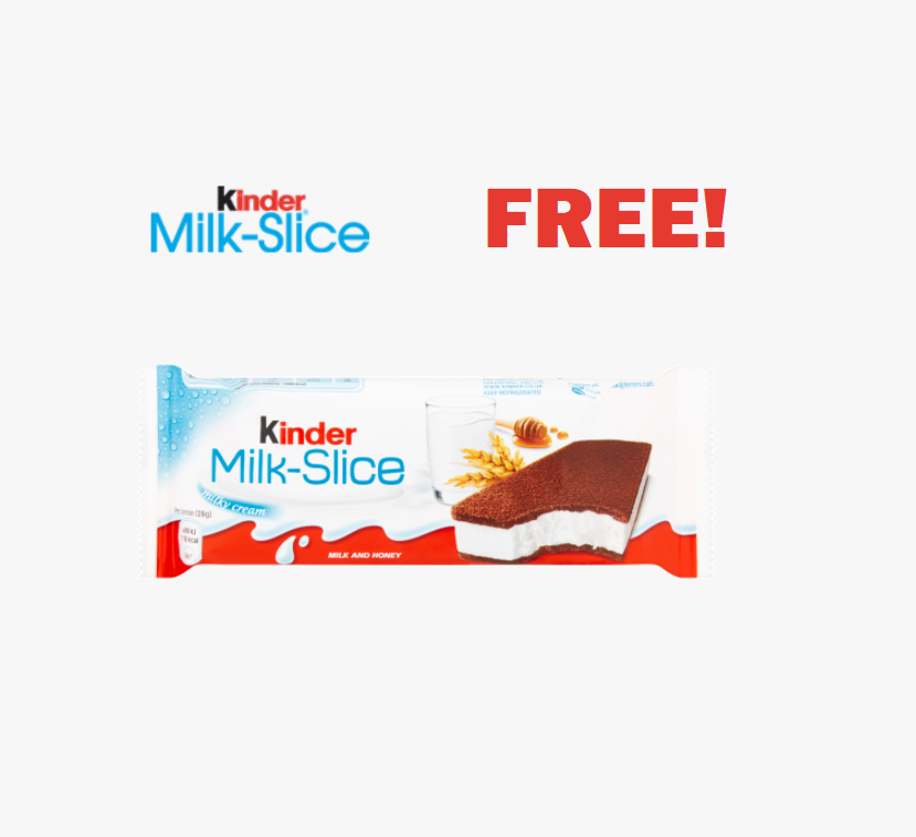 Image FREE Kinder Milk Slice!