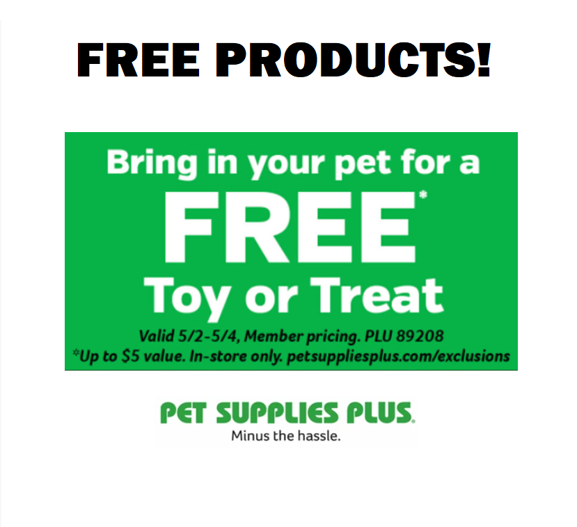 Image FREE Pet Toy or Treat at Pet Supplies Plus