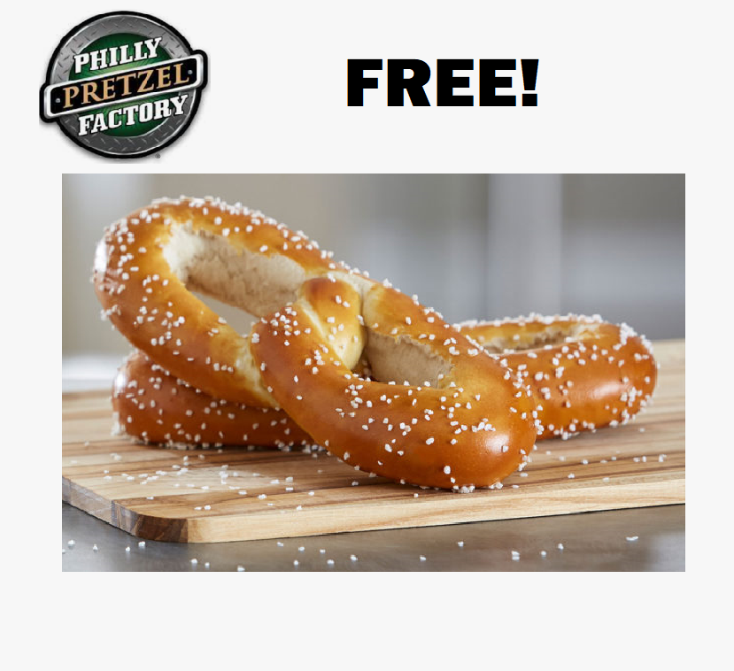 Image FREE Pretzel at Philly Pretzel Factory!