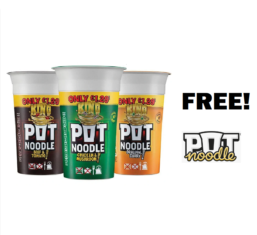 Image FREE Pot Noodle.