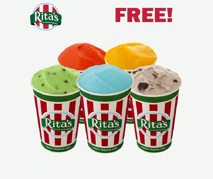 Image FREE Italian Ice At Rita’s! TODAY ONLY!