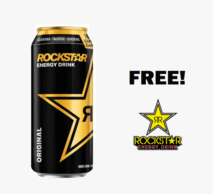 Image FREE Rockstar Energy Drink.