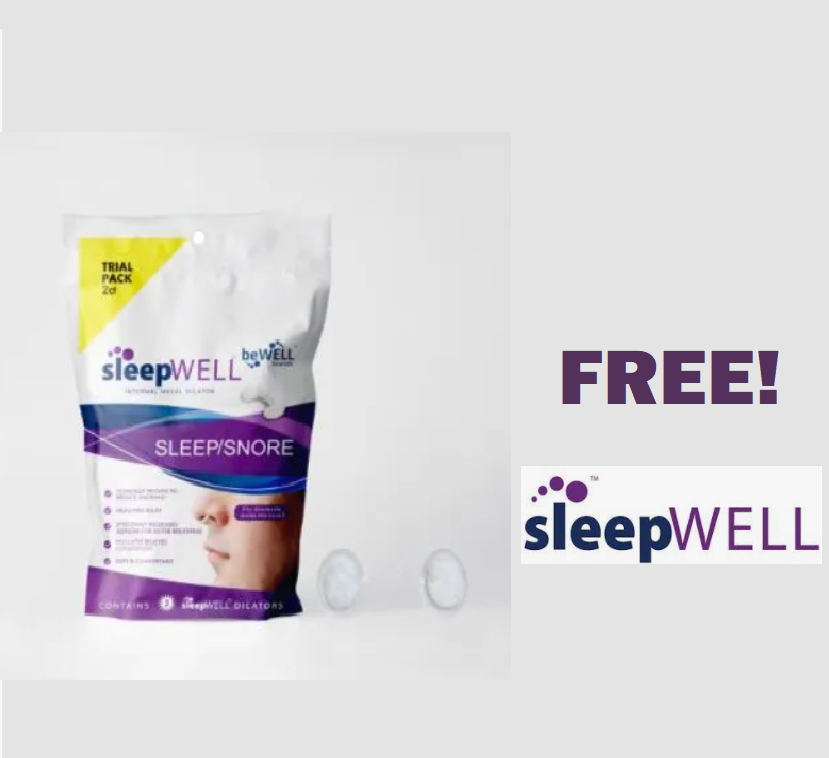 Image FREE sleepWELL Nasal Dilator Snore Relief.