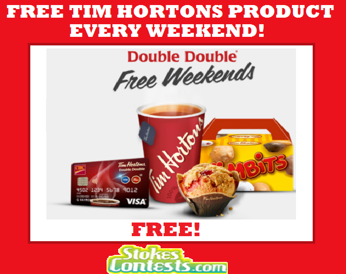 Image FREE Tim Horton's Product Every Weekend!!