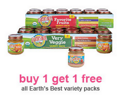 Image Toys R Us : Buy 1 Get 1 Free All Earth's Best Variety Packs