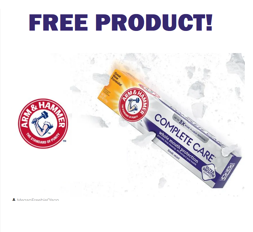 Image FREE ARM & HAMMER Complete Care Toothpaste