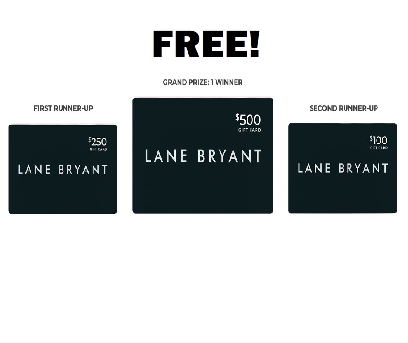Image FREE $100-$500 Lane Bryant Gift Cards no.3