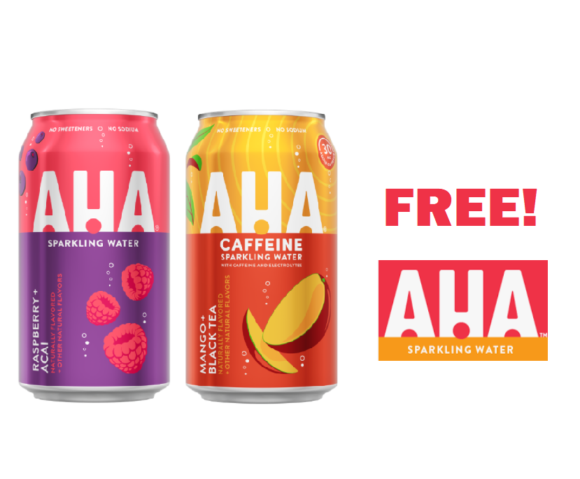 Image .FREE AHA Sparkling Water.