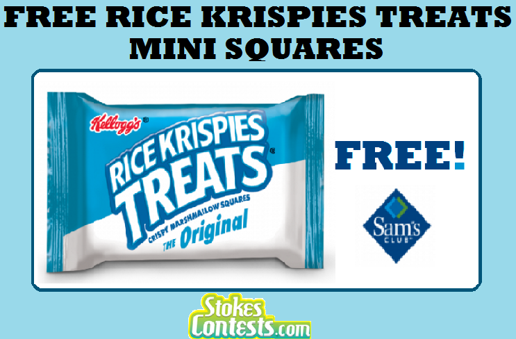 Image FREE Rice Krispies Treats Mini Squares.